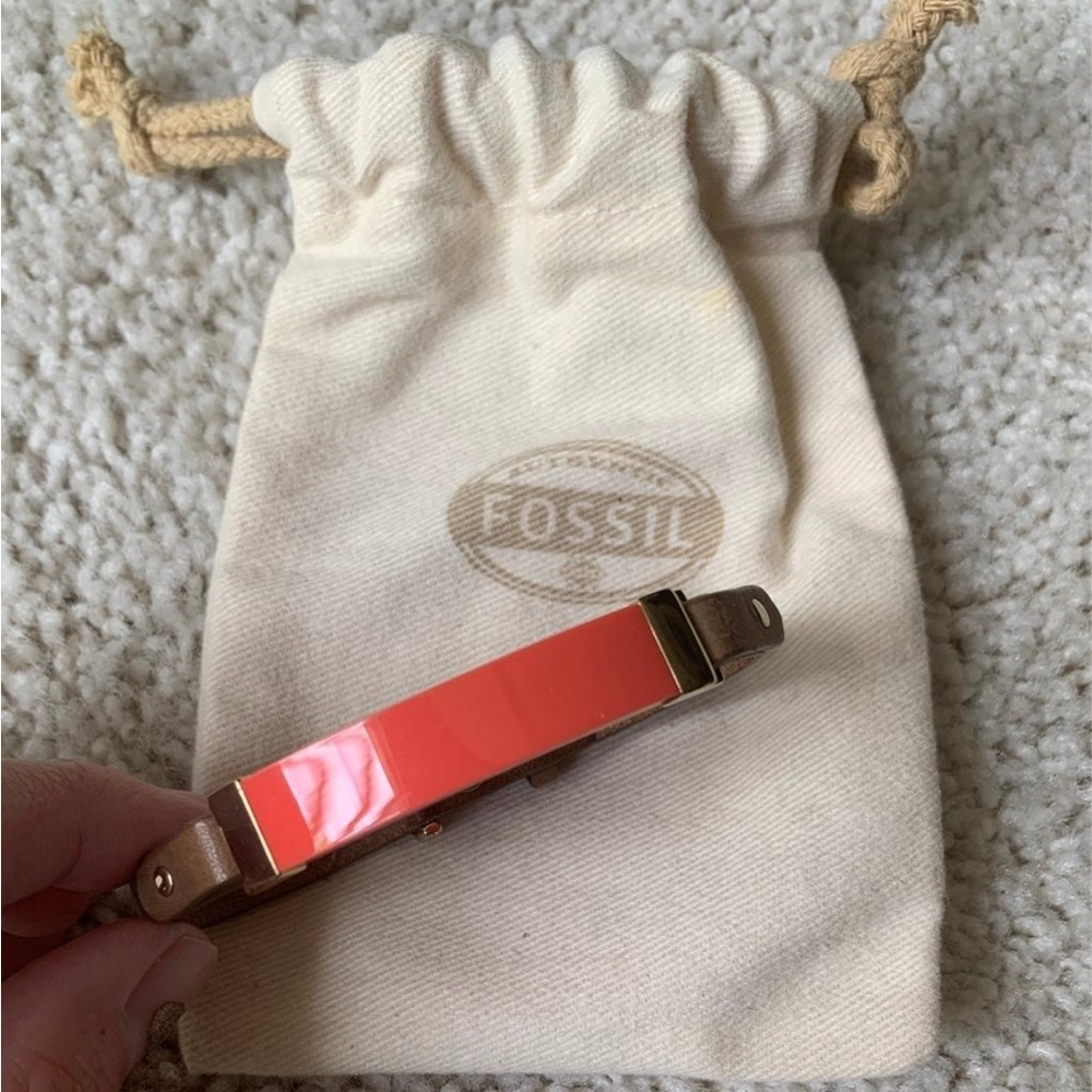 Fossil leather bracelet
